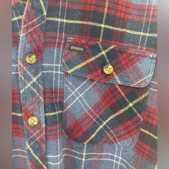 Briton Plaid Button Up Flannel- Medium - Picture 5 of 5